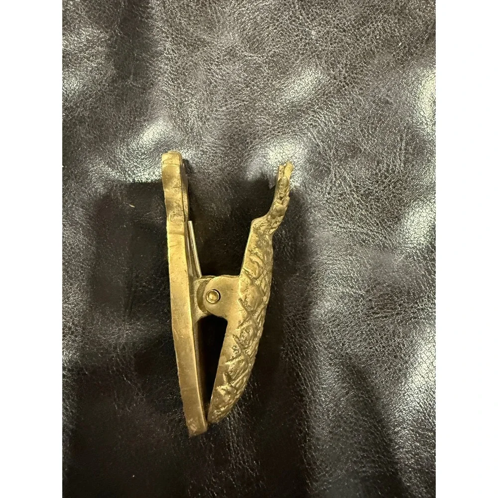 Vintage Brass Pineapple Paper Clip Holder Desk‎ Accessory 1980 Penco Industries